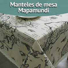 Imagen de Manteles de mesa Mapamundi